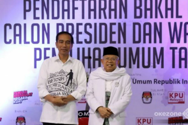 Ma'ruf Amin Heran Ada Orang yang Mengatakan Jokowi Anti-Islam