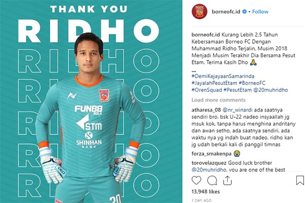 Lepas M Ridho, Borneo FC Perpanjang Kontrak Matias Conti