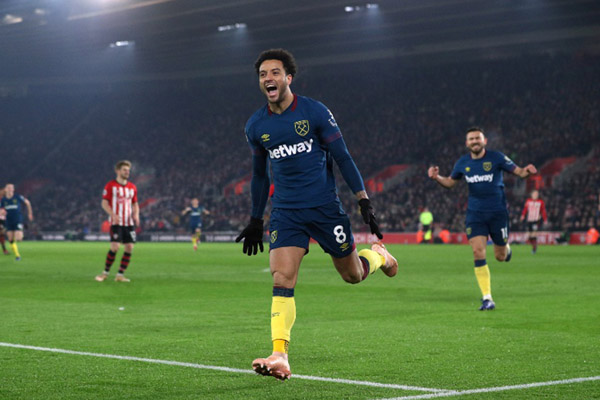 LIGA PREMIER PEKAN 19: Felipe Anderson Bawa West Ham Tekuk Sahibulbait Soton