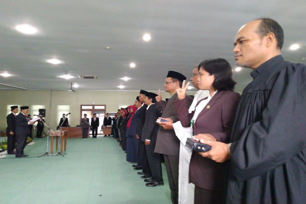 Puluhan Pejabat Mengisi Posisi Baru di Pemkab Kulonprogo