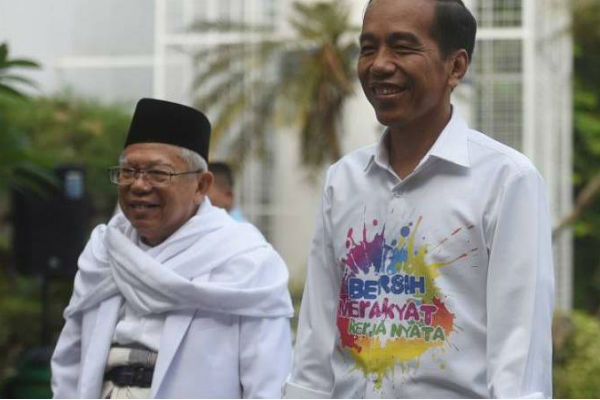 Tersenyum Lebar, Seperti Inikah Foto Jokowi dan Ma'ruf Amin di Surat Suara?