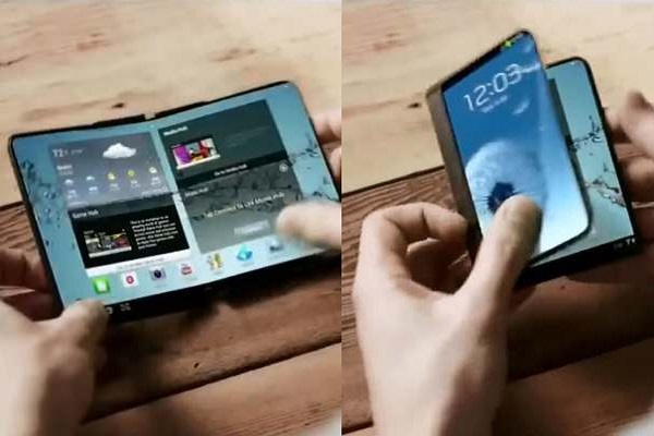 Rancangan Ponsel Layar Lipat Samsung Pakai Engsel Magnetik