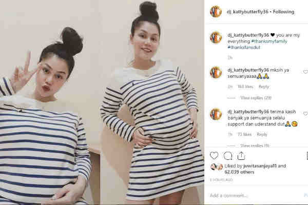 Wow, Sebulan Menikah, DJ Butterfly Pamer Perut Buncit