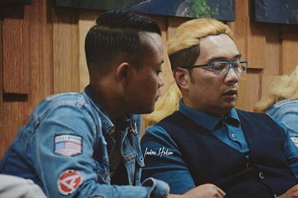 Netizen Bikin Foto Ridwan Kamil dan Sule Bertukar Rambut