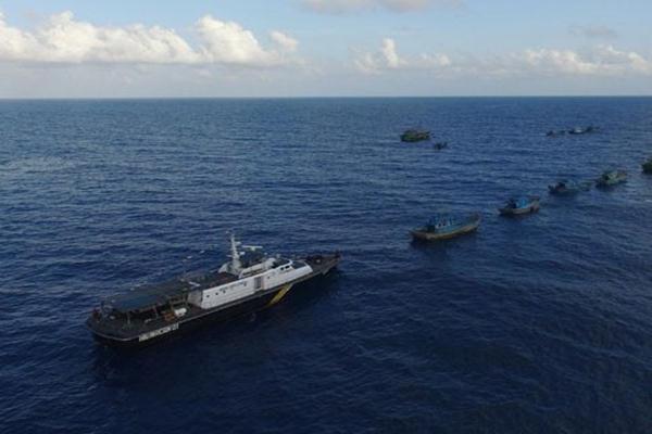 Tangkap Kapal Asing, Hiu Macan 01 Diintimidasi Kapal Pengawas Vietnam