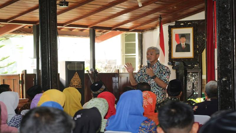 Gubernur Jateng Janjikan Sumbangan Rp5 M untuk Setiap Desa Percontohan