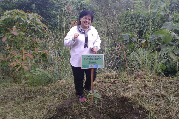 200 Bibit Pohon Ditanam di Kalikuning Park Lereng Merapi