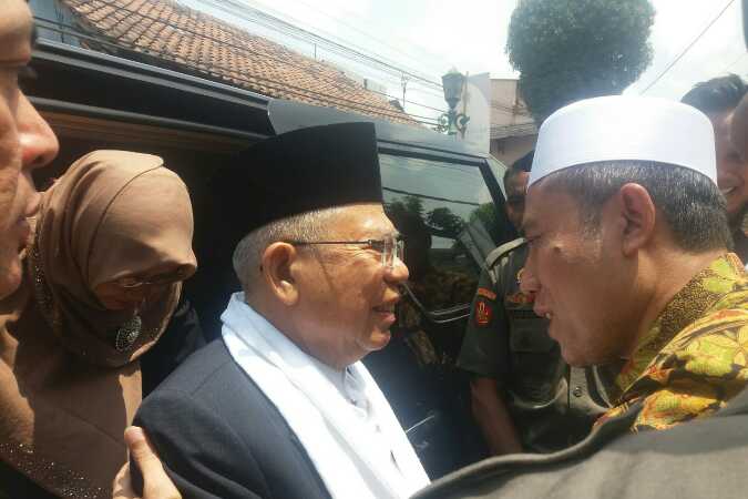 Ulama Sabang Sampai Merauke Antar Ma’ruf Amin Menuju Arena Debat Cawapres