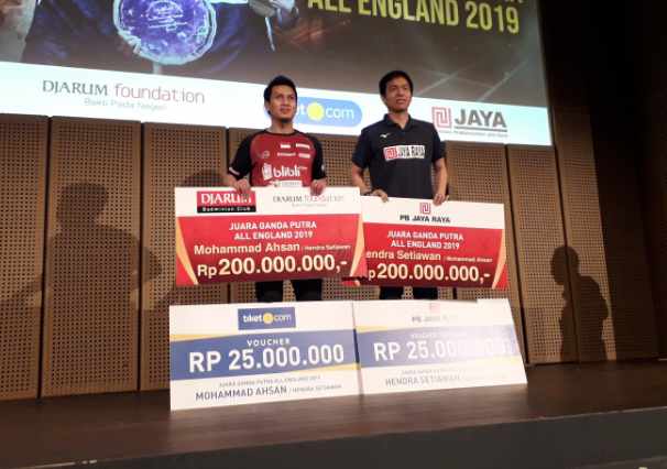 Juara All England 2019, Ahsan/Hendra Dapat Bonus Ratusan Juta Rupiah