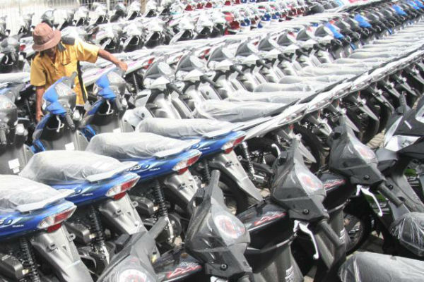 Ratusan Motor Berknalpot Blombongan Diamankan Polisi di Solo