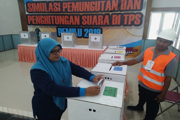 Simulasi Pemilu, Coblosan Makan Waktu Lima Menit
