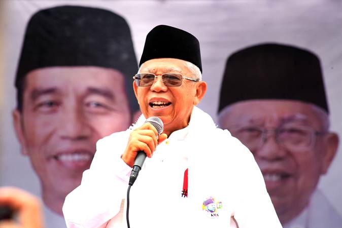 Ma'ruf Amin tentang Massa Kampanye Akbar Prabowo: Menurut Saya Biasa Saja, Tunggu 13 April Nanti