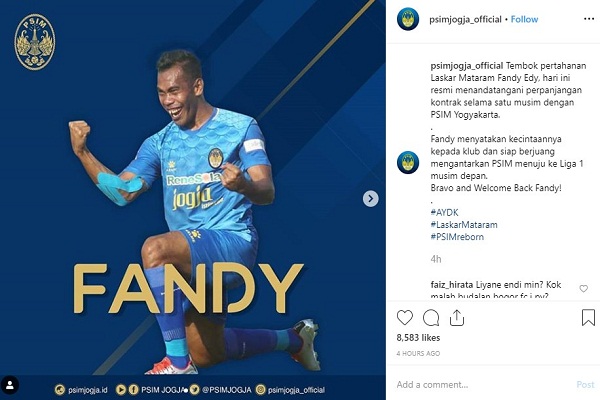 Sempat Digoda SFC, Fandy Edy Resmi Milik PSIM
