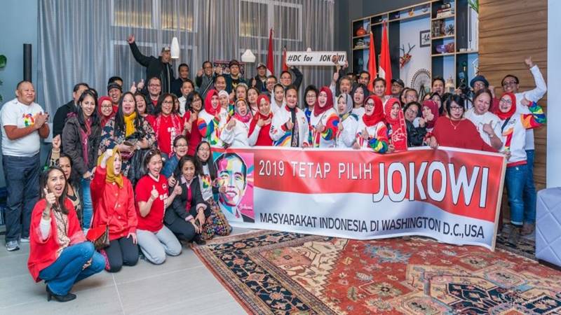 Suara Jokowi-Ma'ruf Berjaya di Washington D.C