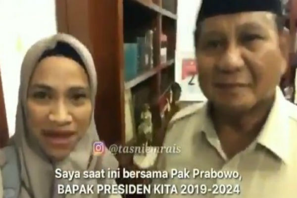 Heboh Video Anak Amien Rais Perkenalkan Prabowo Subianto : Saya Bersama Bapak Presiden
