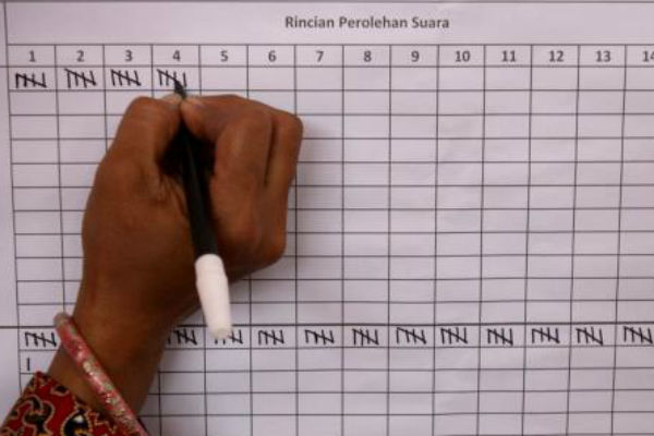 Rekapitulasi Pemilu Mencapai 35,85%, Jokowi-Ma'ruf Masih Unggul