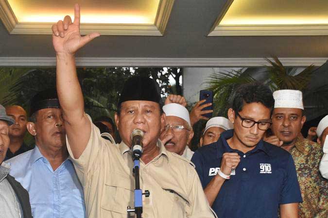 Prabowo Puji Stamina Sandiaga Uno yang Kuat Kampanye di 1.600 Titik