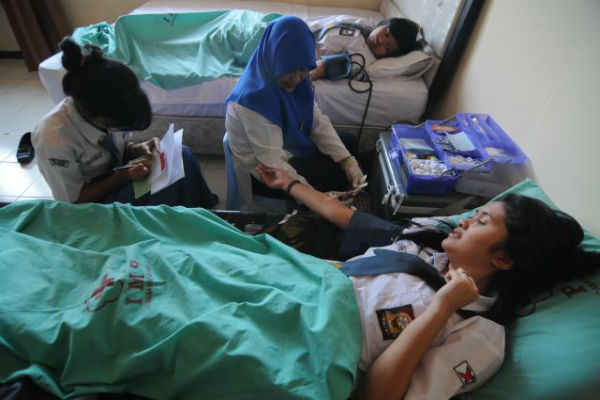 Kodim 0734/Jogja Kirimkan 60 Anggota untuk Donor Darah di Harian Jogja