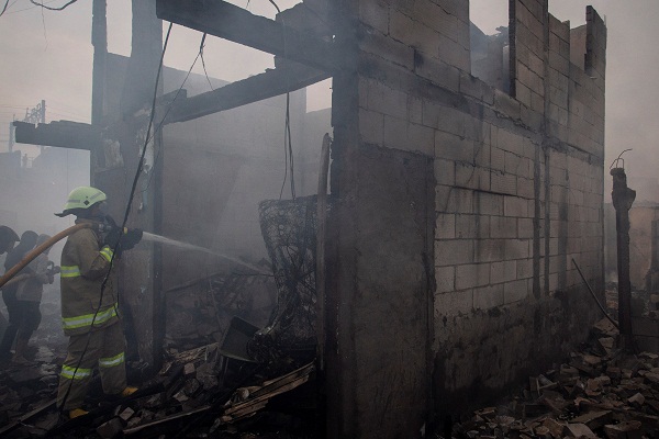 Polisi Akan Olah TKP Lokasi Kebakaran Kampung Bandan Jakarta Utara