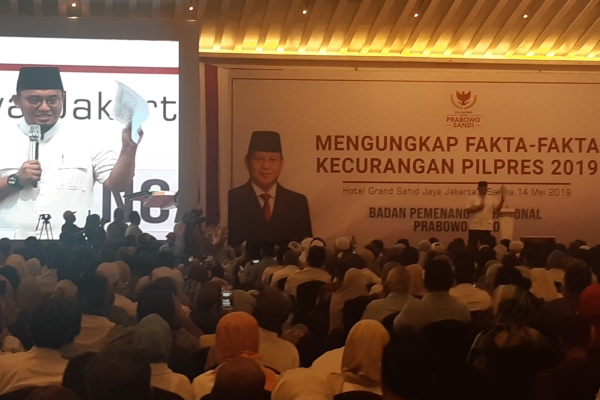BPN Prabowo-Sandi Klaim Deteksi Kecurangan Sebelum Pencoblosan & Sudah Mencegahnya