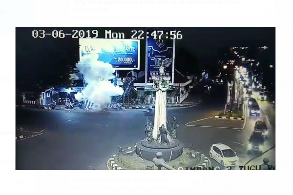 Ini Rekaman CCTV Detik-Detik Ledakan Bom di Kartasura