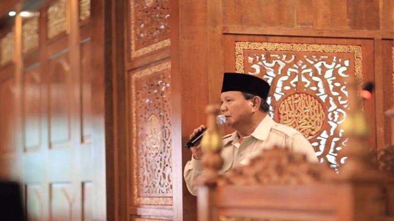 Lewat Facebook, Prabowo Ucapkan Selamat Idulfitri