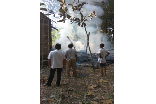 Ditinggal Salat Id, 2 Rumah Warga Sukoharjo Terbakar