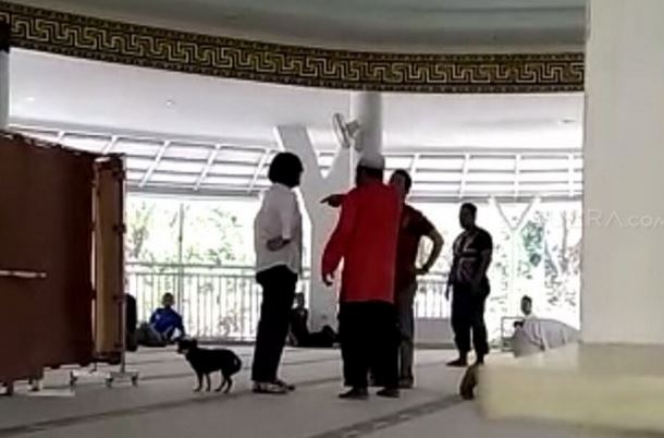 Viral Video Anjing Masuk Masjid, Polisi Tangkap Satu Wanita