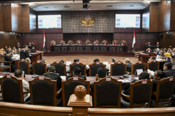  Panel 1 Sidang PHPU Legislatif 2019 di MK Sidangkan 11 Perkara Dapil Jatim