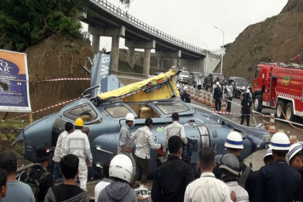 Helikopter Berpenumpang 3 WNA Jatuh di Lombok, KNKT Temukan Tanki BBM Kosong