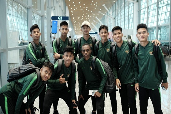 Skuat Timnas U-15 Indonesia Bertolak ke Thailand