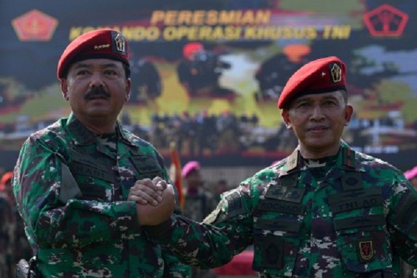 Tindakan Terorisme dengan Intensitas Tinggi Akan Ditangani Koopsus TNI