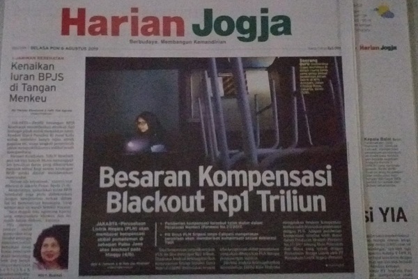 Besaran Kompensasi Blackout Rp1 Triliun