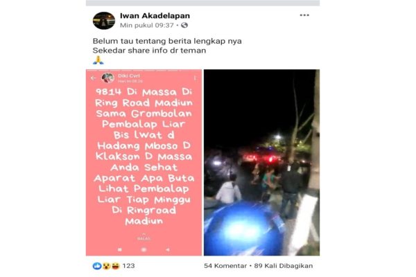 Bus Sugeng Rahayu Diadang Sekelompok Remaja