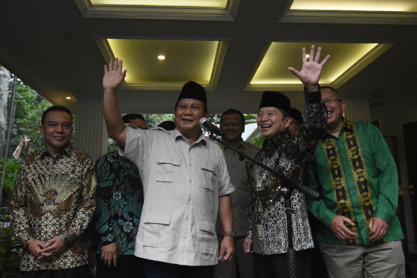 Temui Ketum PPP, Prabowo Buka Peluang Berkoalisi di DPR