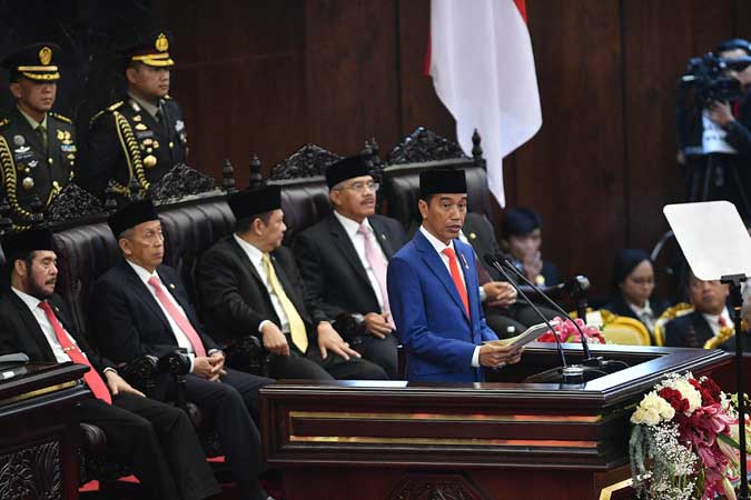 Pidato Lengkap Presiden Joko Widodo di Sidang Tahunan MPR RI 2019