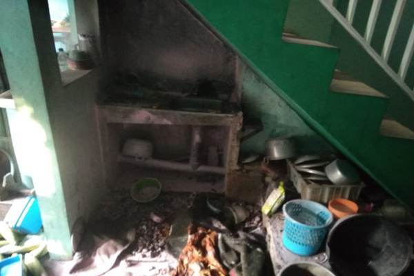 Satu Keluarga Terluka Akibat Sebuah Warung Makan di Solo Terbakar