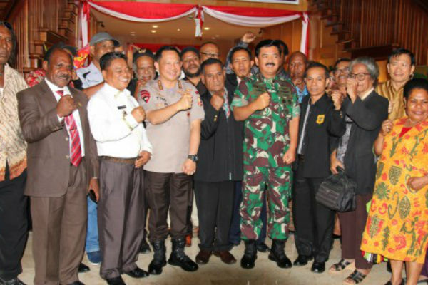 Disaksikan Panglima TNI dan Kapolri, Ini Isi Deklarasi Kesepakatan Bersama di Jayapura