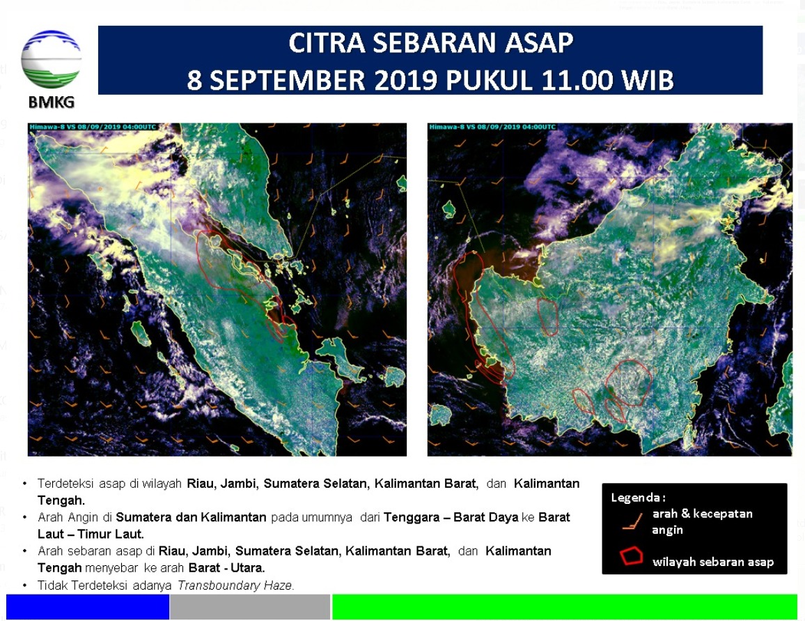 Ini Hasil Pantauan BNPB Terkait Asap Karhutla di Sumatra dan Kalimantan