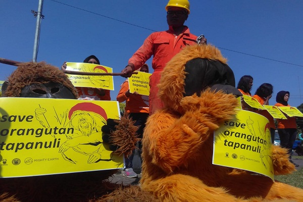 Relawan Gelar Aksi Keprihatinan Terhadap Kondisi Orangutan
