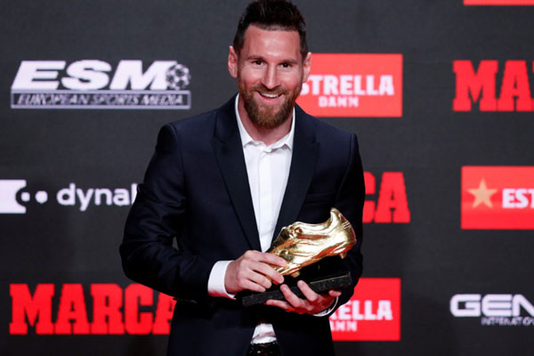 Messi Sabet Sepatu Emas Eropa Keenam Kali
