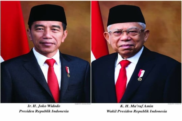 Ini Foto Resmi Jokowi-Ma'ruf yang Dirilis Kemensetneg