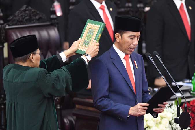 Ini Pidato Lengkap Jokowi Setelah Dilantik Jadi Presiden 2019-2024