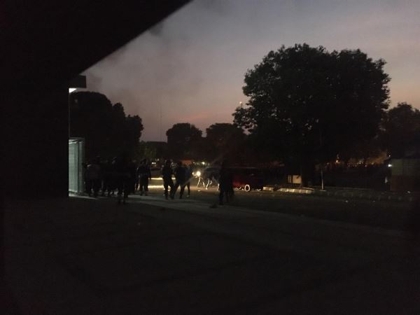 Mobil yang Dibakar dalam Kericuhan PSIM Vs Persis Milik Polresta Jogja