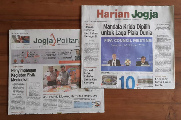 HARIAN JOGJA HARI INI: Mandala Krida Dipilih untuk Laga Piala Dunia
