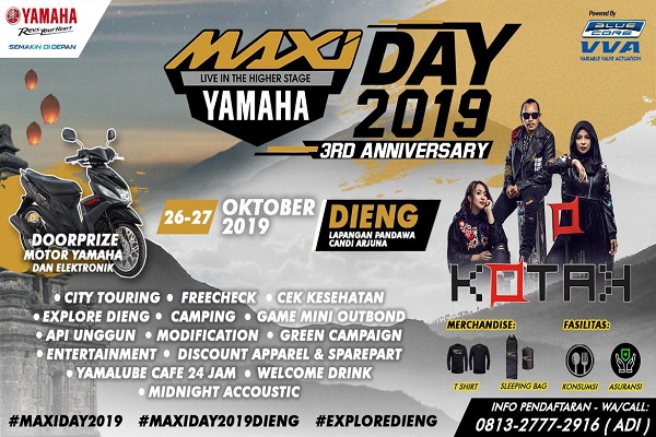 Maxi Yamaha Day 2019, Kelilingi Indonesia Berakhir di Dieng 