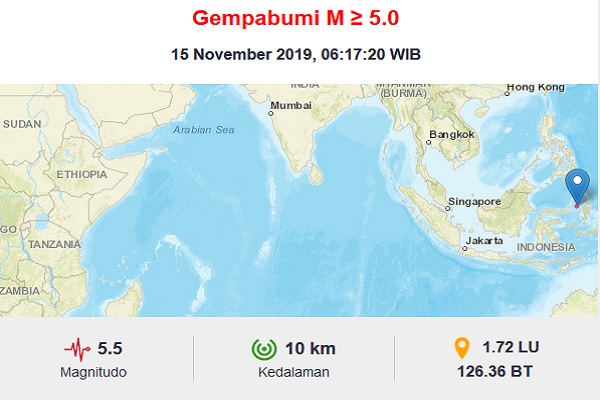 Kekuatan Gempa Magnitudo 7,1 di Maluku Setara 40 Kali Bom Hiroshima