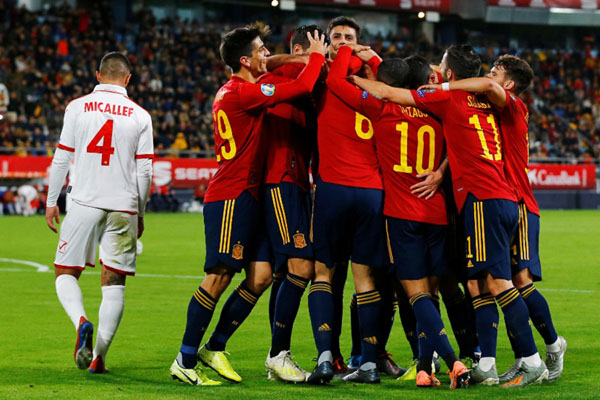 Spanyol Pesta Gol, Swedia & Finlandia Lolos ke Euro 2020