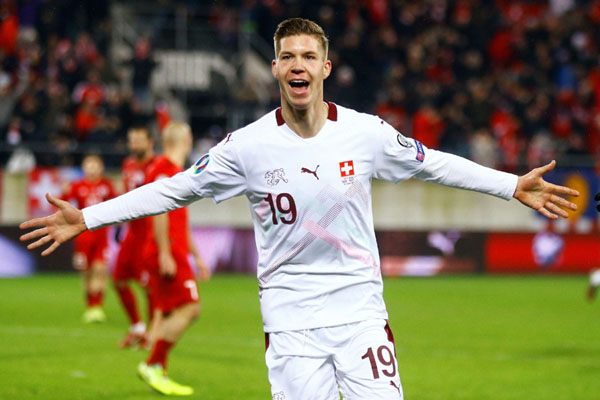 Swiss Selangkah Lagi Lolos Euro 2020, Denmark & Irlandia Rebutan Satu Tiket