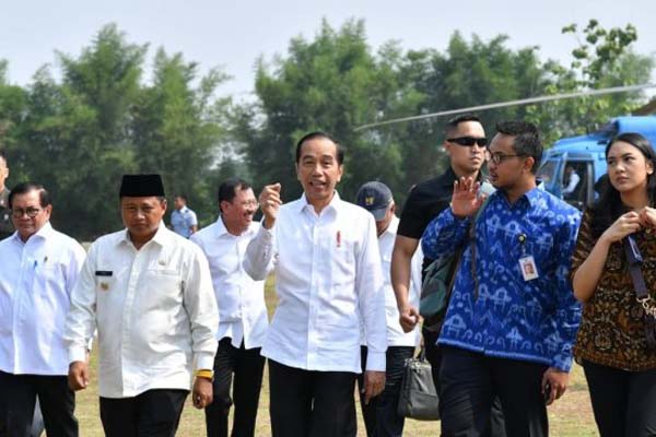 Dua Stafsus Milenial Ikut Kunjungan Jokowi ke Subang